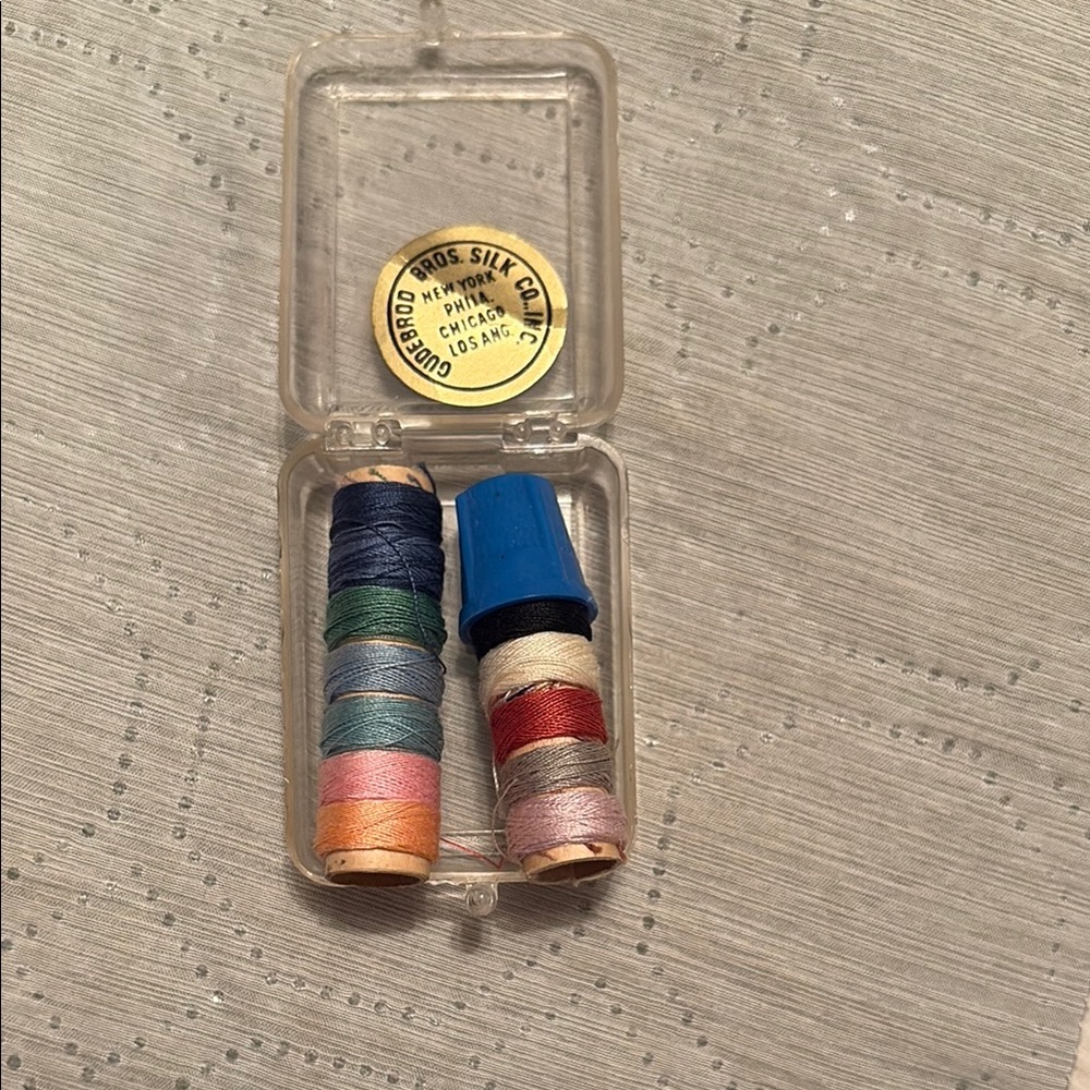 Vintage Silk Thread Set with Thimble
